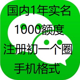 国内一年实名微信1000额度【自动发货】